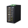 Switch Industrial Administrable 16 puertos 10/100/1000 T 802.3at PoE + 2 Puertos 10/100/1000 T + 2 puertos 100/1000 X SFP