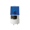 Luces de advertencia color Azul con sirena incorporada con 5 tonos máx. 105 dB en 110 VCA