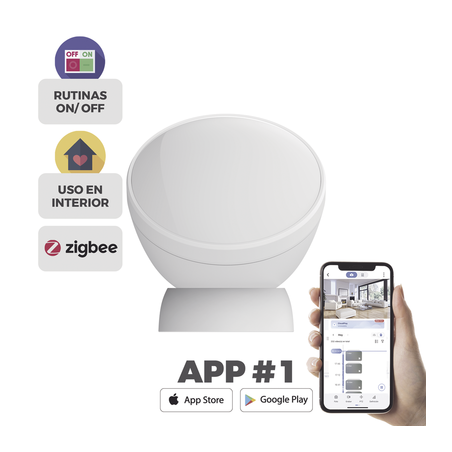 Sensor de Movimiento PIR Inteligente / Inalámbrico / Compatible con HUB CS-A3 / Cuenta con Inmunidad para Mascotas / Protocolo 