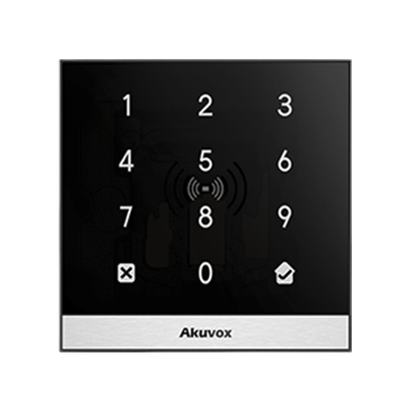 Teclado de Control de Acceso Inteligente / Administración 100% en la Nube / Interfaz WEB / POE / Lector Prox 125 kHz / MIFARE 1