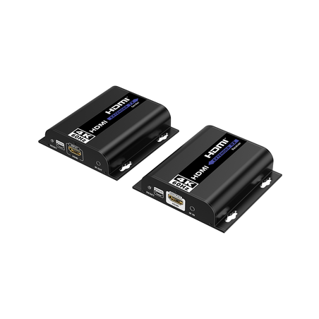 Kit extensor para distancias de hasta 200 metros | Resolución 4K @60Hz | Cat 6 | Conexión uno a uno y uno a muchos hasta 120 m