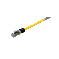 Patch Cord Cat6A, Blindado S/FTP, CM/LS0H, 3 Metros, Color Amarillo