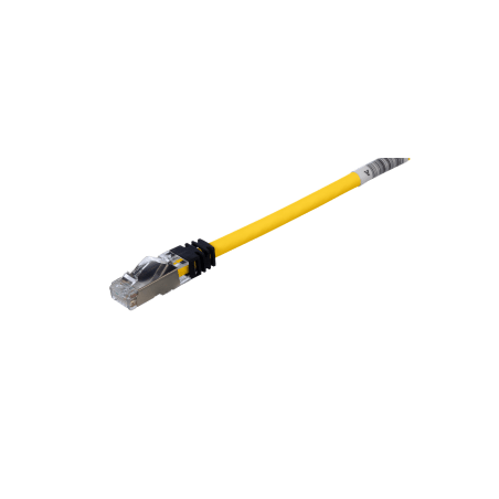 Patch Cord Cat6A, Blindado S/FTP, CM/LS0H, 3 Metros, Color Amarillo