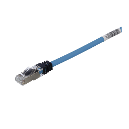 Patch Cord Cat6A, Blindado S/FTP, CM/LS0H, 1 Metro, Color Azul