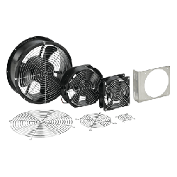 Ventilador Axial Compacto 6 Pulgadas / 115VAC / 102CFM / Silencioso / Acero Negro / 50,000 Horas Operación