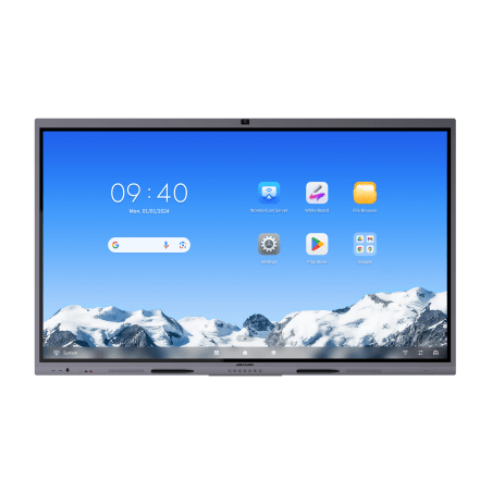 Pantalla Interactiva Touch de 65" Android 14 / Asistentes IA / Google Suite Preinstalado con Certificación EDLA / Cámara Web 8