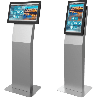 Montaje tipo Kiosko Para Pantallas Indoor Peerless-AV / Orientación Paisaje o Retrato / Base Plana Rectangular / Puertas Traser