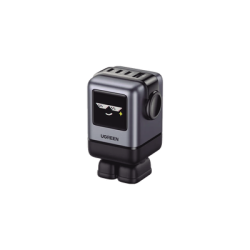 Cargador RobotGaN de 100W Serie UNO | 4 Puertos de Carga Rápida | 3 USB-C | 1 USB-A | PD 3.0 | QC 4.0 | Carga Inteligente | Tec