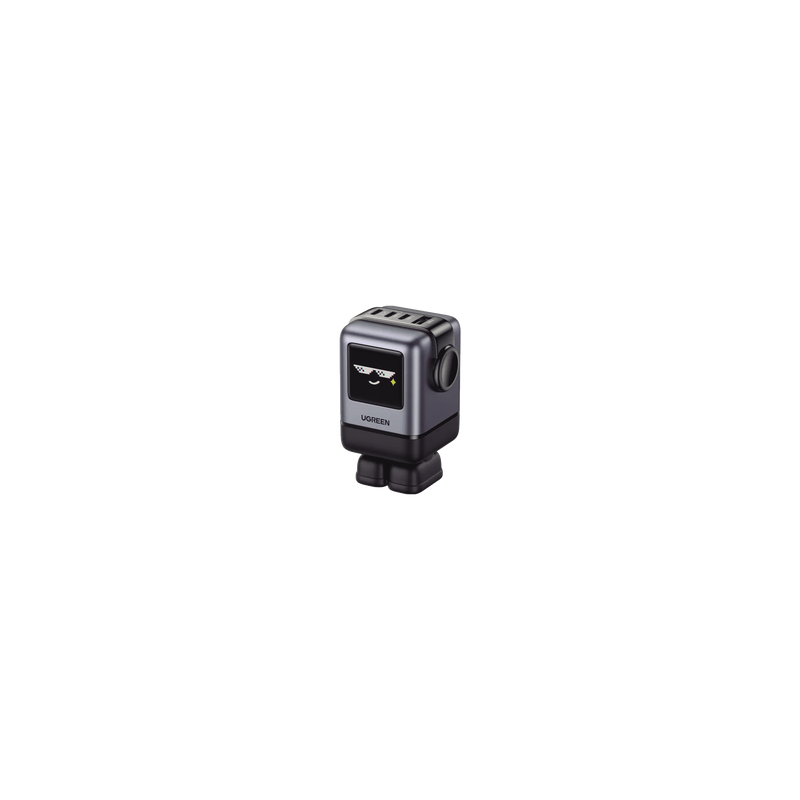 Cargador RobotGaN de 100W Serie UNO | 4 Puertos de Carga Rápida | 3 USB-C | 1 USB-A | PD 3.0 | QC 4.0 | Carga Inteligente | Tec