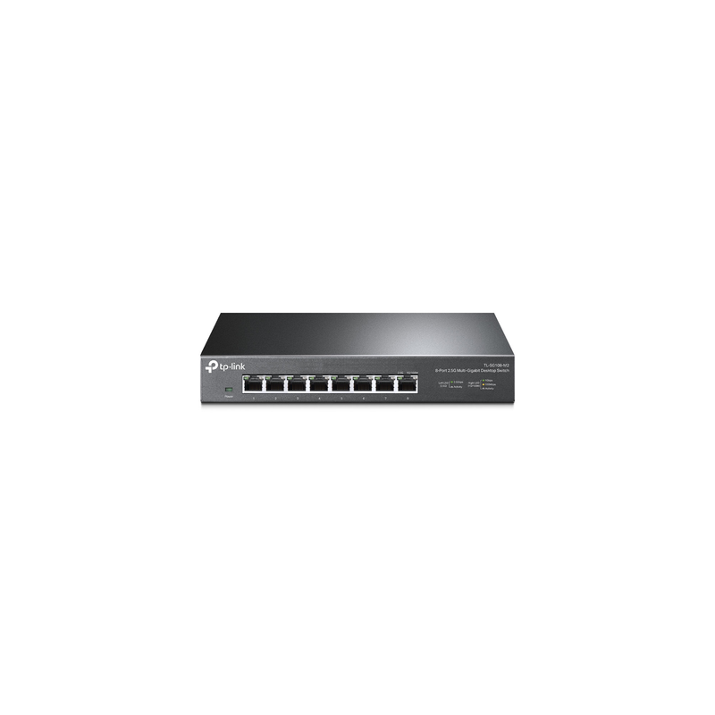 Switch Gigabit no administrable de 8 puertos 100 Mbps/ 1 Gbps/ 2.5 Gbps ideal para WiFi 6