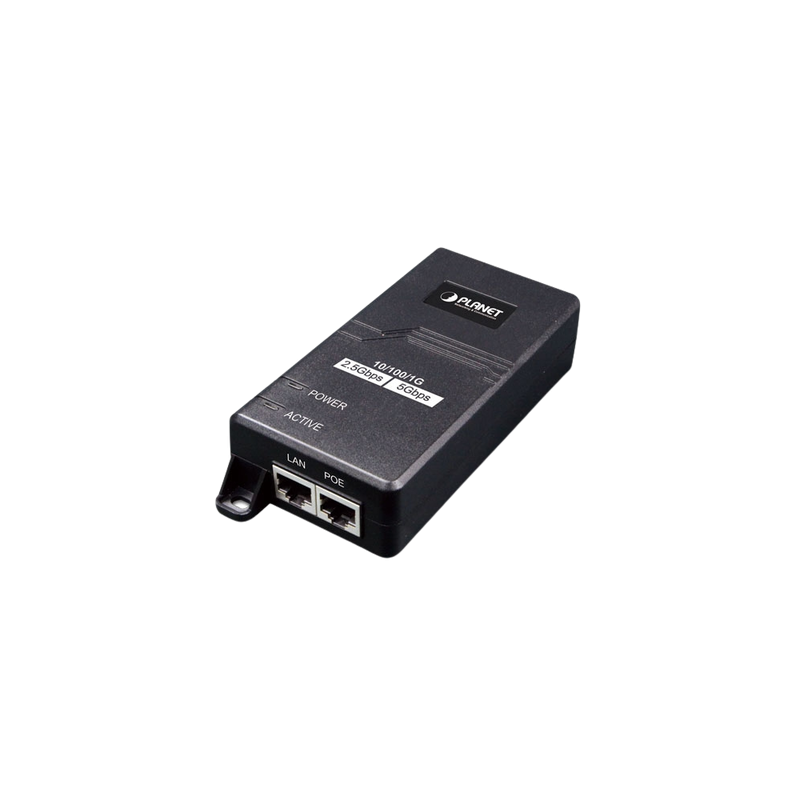 Inyector PoE 802.3 af/at, Hasta 30 W, con Puertos de 10/100/1000Mbps/ 2.5 Gbps/5 Gbps