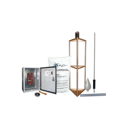 Kit de Pararrayo con Punta con Diámetro de Protección de 300 metros.