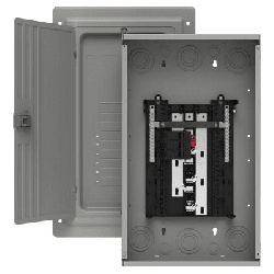 Centro de carga trifásico 3 Fases, 4 Hilos para interruptores QP, de 12 polos - 24 circuitos, 120/240vca, Barras de aluminio 10