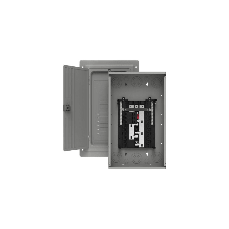 Centro de carga trifásico 3 Fases, 4 Hilos para interruptores QP, de 12 polos - 24 circuitos, 120/240vca, Barras de aluminio 10