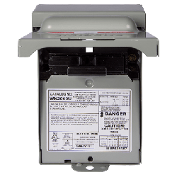 Interruptor de seguridad 2x60Amp. Nema 3R, Sin Portafusible
