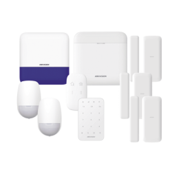 (AX PRO) KIT de Alarma AX PRO / Incluye: 1 Hub con batería de respaldo/ 2 Sensores PIR / 3 Contactos Magnéticos mini / 1 Contr