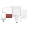 (AX PRO) KIT de Alarma AX PRO / Incluye: 1 Hub / 2 Sensores PIR / 3 Contactos Magnéticos mini / 1 Control Remoto / 1 Sirena Est