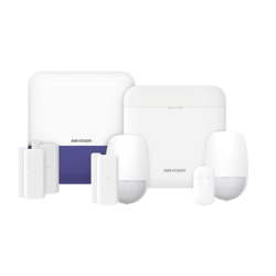 (AX PRO) KIT de Alarma AX PRO con GSM (3G/4G) / Incluye: 1 Hub con bateria de respaldo / 2 Sensores PIR / 3 Contactos Magnético