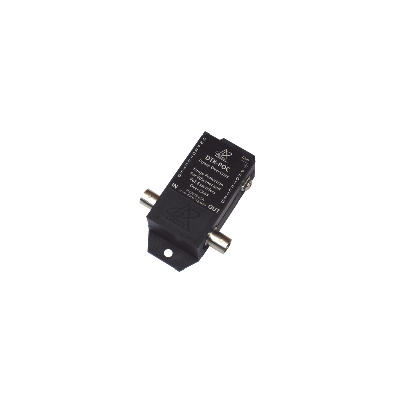Protector Coaxial PoE / BNC Hembra / 75 Ohms / Ethernet 10/100 / Cámaras IP y Extensores