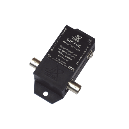 Protector Coaxial PoE / BNC Hembra / 75 Ohms / Ethernet 10/100 / Cámaras IP y Extensores