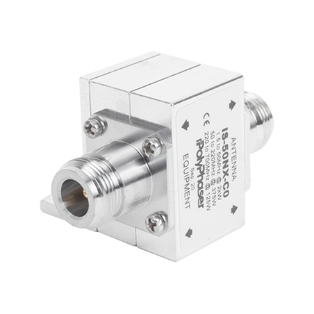 Protector Coaxial RF / 1.5-700 MHz / 50 Ω / Conectores N Hembra / Ceja Lateral / 2 kW