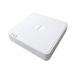 NVR 4 Megapixel (Compatible con Cámaras ACUSENSE) / 4 canales IP / 4 Puertos PoE /1 Bahía de Disco Duro / Salida de Vídeo Ful