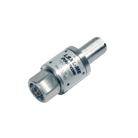 Protector Coaxial RF con Filtro / 1.8-3.8 GHz + 4.2-6.0 GHz / N Macho / Bloqueo DC / IP65