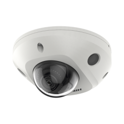 Mini Domo IP 6 Megapixel / Lente 2.8 mm / 30mts IR EXIR / Micrófono Integrado / Exterior IP67 / IK08 / PoE / DARKFIGHTER / Alar