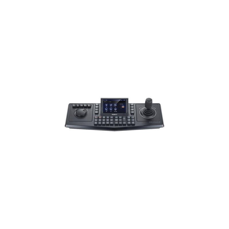 Controlador de domos PTZ y Camaras IP Wisenet, con pantalla LCD touch screen de 5"
