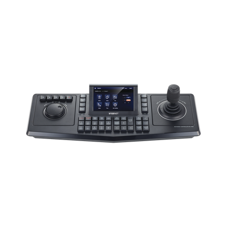 Controlador de domos PTZ y Camaras IP Wisenet, con pantalla LCD touch screen de 5"