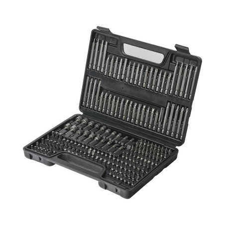 Juego de 208 Puntas para Taladro Entrada Hexagonal 1/4". Incluye Estuche.