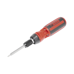 Desarmador 6 en 1 con Mango de Agarre Plástico (Torx 10 y 20, Hexagonal 5, PH0, PH2, Plana 5)