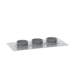 Placa Pasamuros con Capacidad de 3 Botas de 4