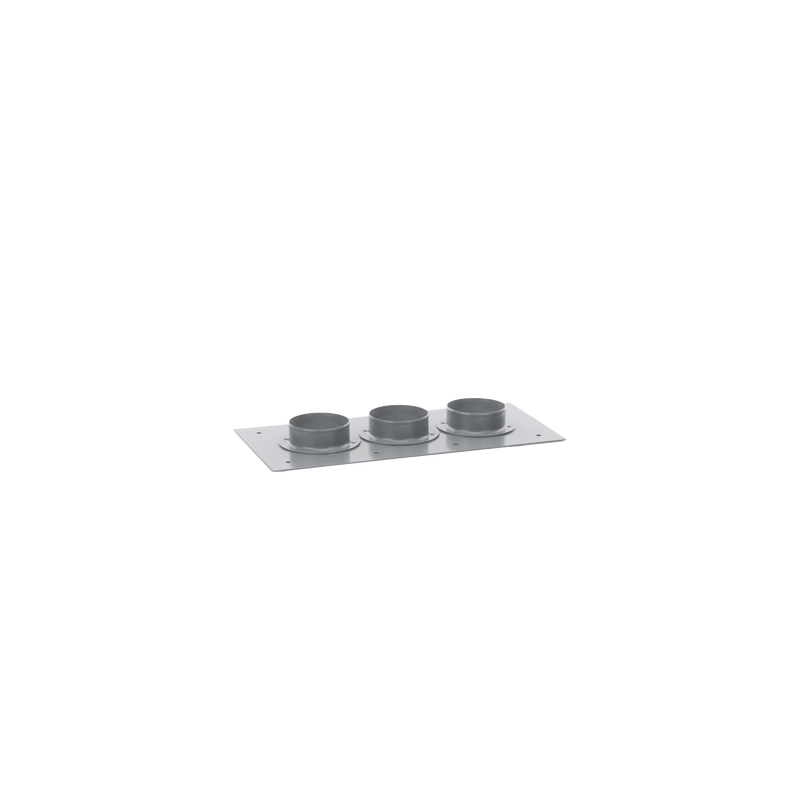 Placa Pasamuros con Capacidad de 3 Botas de 4