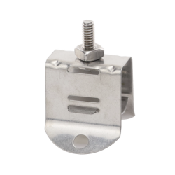 Sujetador de Doble Click para Cable Coaxial de 1/2 Pulgada Paquete de 10 Piezas