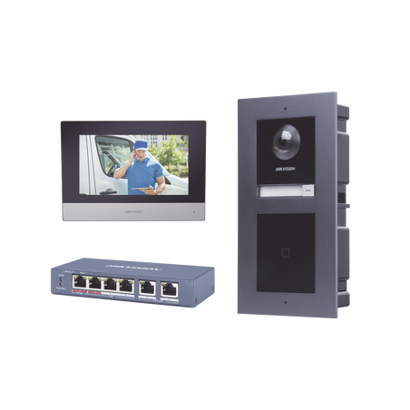 KIT de Videoportero IP con llamada a App de Smartphone y Lector de Tarjetas EM / 2da Generación (Modular) / Montaje para EMPOTR