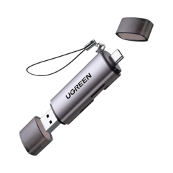 Lector de Tarjetas USB-C + USB-A a MicroSD (TF)/SD | OTG | USB-C 3.1 | 5Gbps | Soporta hasta 2TB | Soporta Windows/Mac OS/Linux/