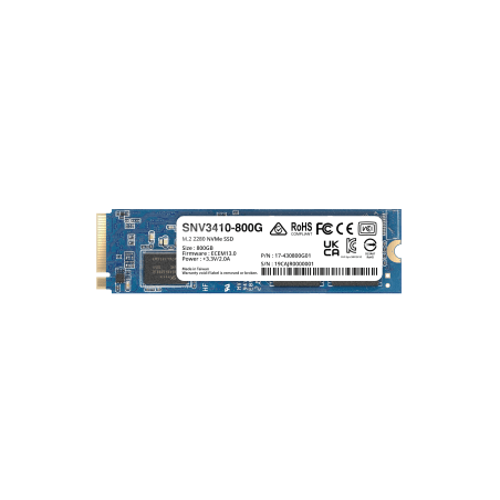 SSD NVMe M.2 SNV3410/3510 | SSD 400GB | Alto Rendimiento 400000 IOPS Lectura | 70000 IOPS Escritura | Resistencia 1022 TBW | Pro