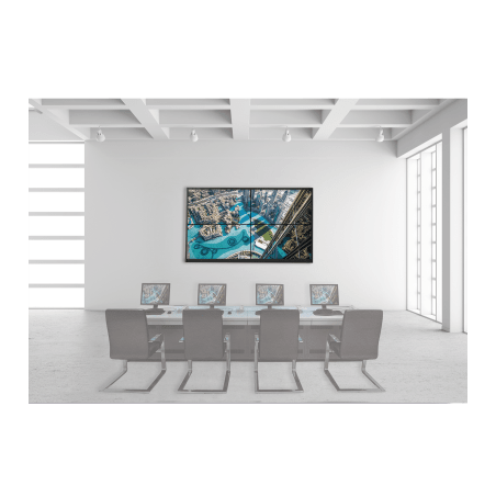 Kit Videowall 2X2 / Incluye 4 Pantallas de 55" / Decoder / Base de Pared / Accesorios de Instalación
