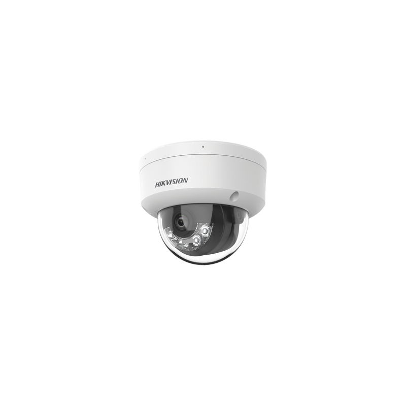 [Dual Light] Domo IP 8 Megapixel (4K) / Lente 2.8 mm / 30 mts IR + 30 mts Luz Blanca / Micrófono Integrado / IK08 / ACUSENSE Li
