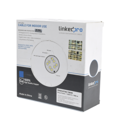 Cable Cat5e de Alto Rendimiento, con Certificaciones ETL, UL, Color Gris, de 100 Metros (328 Pies) para Aplicaciones en CCTV, Re