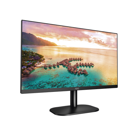 Monitor LED de 23.8" VESA, Resolución 1920 x 1080 Pixeles, Entradas de Video VGA/HDMI. Panel IPS LCD Backlight LED. Ultra Delga