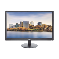 Monitor LED de 24", Resolución 1920 x 1080 Pixeles con Entradas de Video VGA/HDMI. Panel MVA y Altavoces Integrados. Compatible