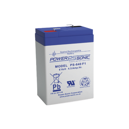 Batería 6V, 4.5AH, Para Respaldo, Tecnologías AGM/VRLA, 5 Años Vida Útil, Terminales F1, Reconocida UL