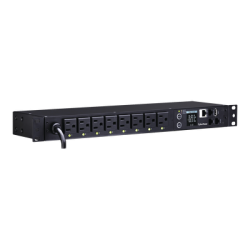 PDU Switchable por Toma, Para Distribución de Energía, Entrada 120 Vca NEMA 5-15P, Con 8 Salidas NEMA 5-15R, Horizontal 19in, 