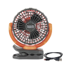 Ventilador Inalámbrico-Portátil Recargable Ideal para el Trabajo. Montable por Pinza o por Potentes Imanes. Incluye cable USB-