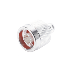 Conector N Macho de Anillo Plegable en Cables con Conductor Central AWG-11 ó 13 tipo RG-8/U (BELDEN 8237), RG213/U (8267), RG21