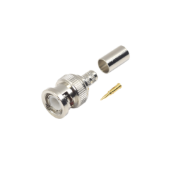 Conector BNC Macho de Anillo para cables RG-8/X, LMR-240, 9258.