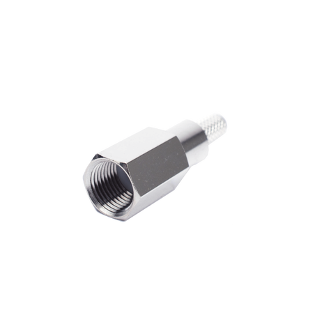 Conector FME Macho de anillo plegable para cable RG-58/U, Niquel/ Oro/ Teflón.