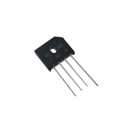 Puente Rectificador en Línea de 6 Amp., 800 PIV, Silicio, 420 RMS.